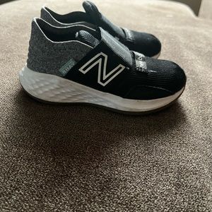 New Balance size 7c sneakers. Black/white/grey